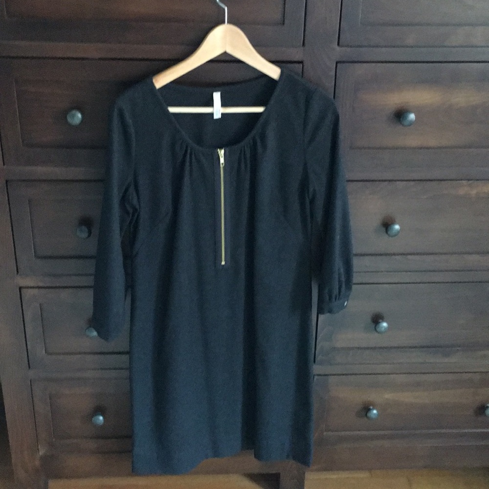 Grey wool dress with long sleeves worn once.